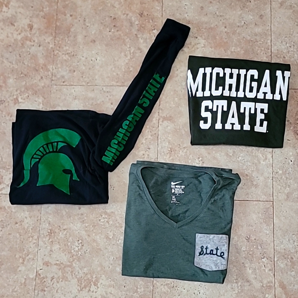 Michigan State MSU Shirts - ALL 3